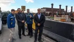 بازدید وزیر صنعت، معدن و تجارت از مجتمع فولاد مبارکه در استان اصفهان