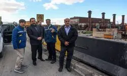 بازدید وزیر صنعت، معدن و تجارت از مجتمع فولاد مبارکه در استان اصفهان