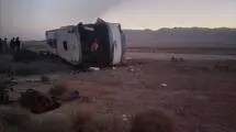 واژگونی هولناک اتوبوس در کرمانشاه