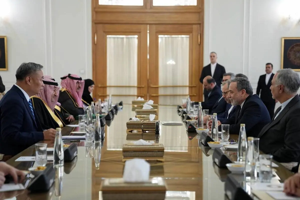 دیدار قائم‌مقام وزیر امور خارجه عربستان سعودی و معاون وزیر امور خارجه چین با وزیر امور خارجه  