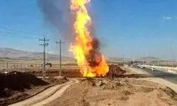  انفجار خط لوله گاز در تبریز