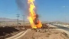  انفجار خط لوله گاز در تبریز