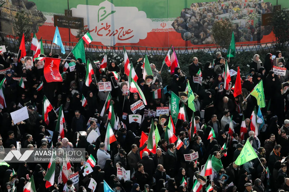 راهپیمایی محکومیت اقدامات تروریستی آمریکا و رژیم صهیونیستی علیه ملت ایران - تهران