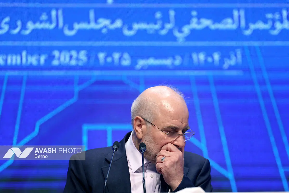 نشست خبری رئیس مجلس شورای اسلامی