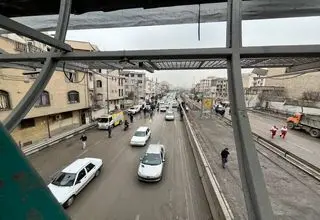 بازگشایی کامل بزرگراه باقری و محور باهنر تهران پس از اصابت موشک