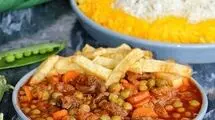 طرز تهیه خورشت نخود فرنگی