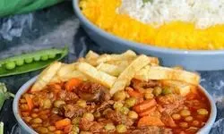 طرز تهیه خورشت نخود فرنگی