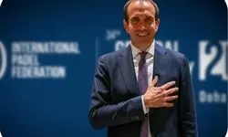 ابراز همدردی رئیس فدراسیون جهانی پدل با ملت ایران