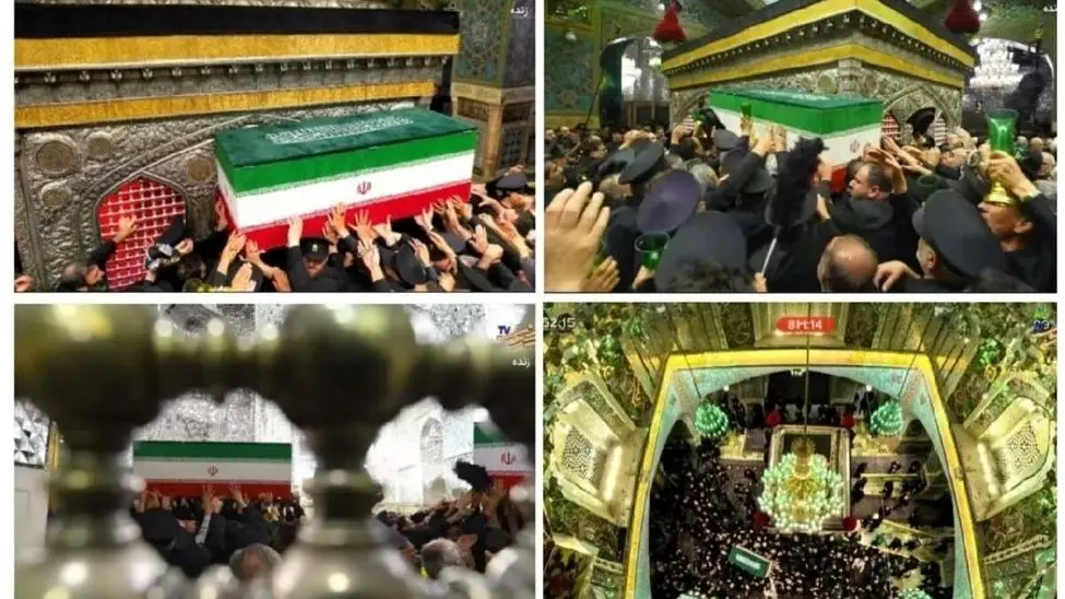 پیکر مطهر رهبر شهید به خاک سپرده شد