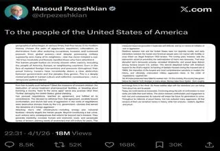 پزشکیان به هدف خود در قبال افکار عمومی آمریکا رسید