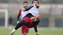 تمرین پرسپولیسی‌ها زیر بارش باران