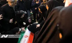 وداع با پیکر شهدای حملات صهیونی-آمریکایی