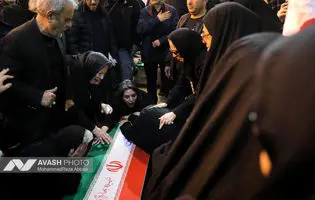 وداع با پیکر شهدای حملات صهیونی-آمریکایی