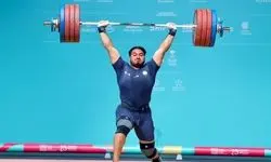 ملی‌پوش ایران چهارمین وزنه‌بردار برتر دنیا