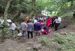 فوت ۳ نفر در اثر واژگونی خودرو در محور اطاقور لنگرود