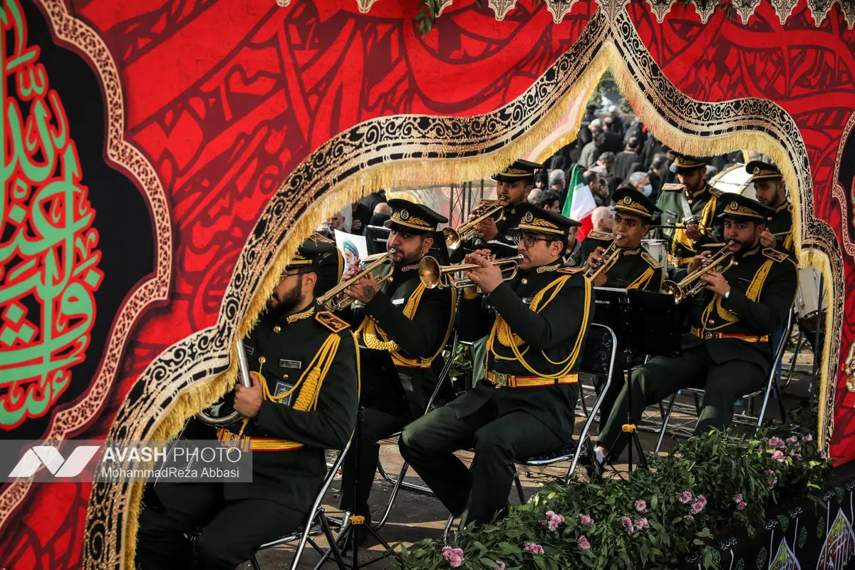 مراسم تشییع پیکرهای ۱۰۰ شهید گمنام - تهران