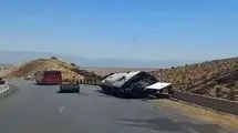  هشت کشته و ۱۵ مصدوم در واژگونی مرگبار اتوبوس