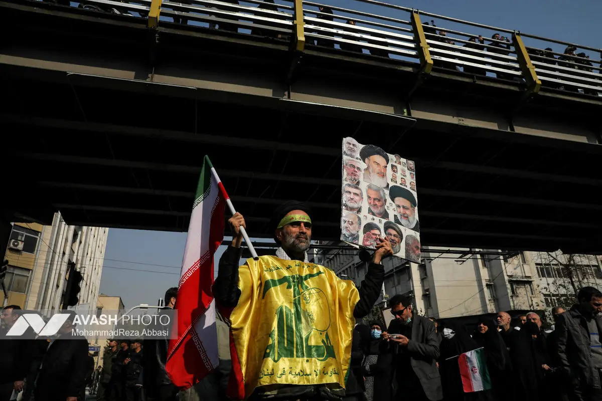 مراسم تشییع پیکرهای ۱۰۰ شهید گمنام - تهران