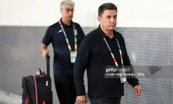 اتوبوس تیم ملی به ورزشگاه رسید