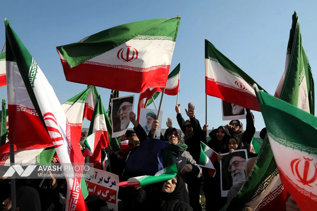 راهپیمایی محکومیت اقدامات تروریستی آمریکا و رژیم صهیونیستی علیه ملت ایران - تهران