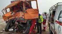 مرگ هولناک در تصادف پژو ۴۰۵ و نیسان در جاده قدیم کاشان–قم