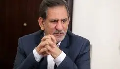 حضور اسحاق جهانگیری در مراسم تشییع رهبر شهید + ببینید 