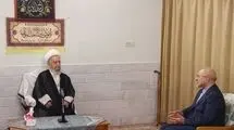 قالیباف گزارش عملکرد مجلس را به آیت الله جوادی آملی و مکارم شیرازی ارائه کرد