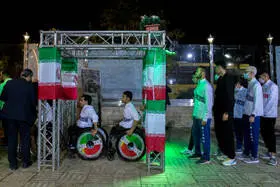 مراسم بدرقه کاروان اعزامی به بازی‌های پاراآسیایی جوانان امارات