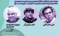 اعلام هیئت‌ انتخاب مقالات سمینار بین‌المللی نمایش‌های آیینی و سنتی