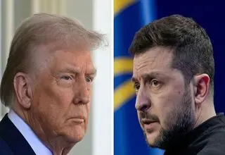 دیدار ترامپ و زلنسکی در حاشیه مراسم تدفین پاپ فرانسیس
