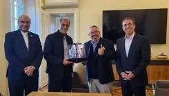 دیدار خسروی‌وفا و علی‌نژاد با رئیس فدراسیون جهانی والیبال