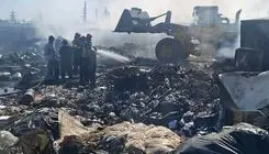 آتش‌سوزی گسترده در یک ملک شخصی