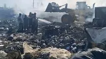 آتش‌سوزی گسترده در یک ملک شخصی