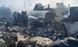 آتش‌سوزی گسترده در یک ملک شخصی