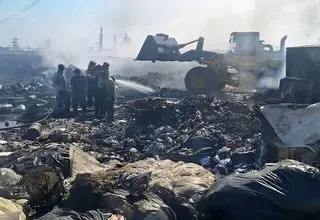 آتش‌سوزی گسترده در یک ملک شخصی