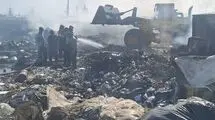 آتش‌سوزی گسترده در یک ملک شخصی