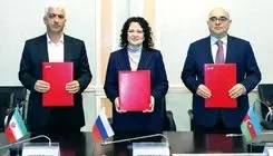 امضای توافق مقامات راه‌آهن سه کشور ایران، آذربایجان و روسیه+جزئیات