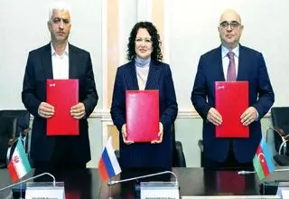 امضای توافق مقامات راه‌آهن سه کشور ایران، آذربایجان و روسیه+جزئیات