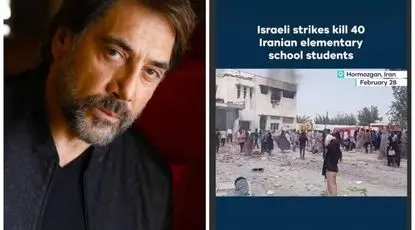 واکنش‌ها به جنایت در مدرسه میناب/ فیلمی که بازیگر برنده اسکار اسپانیایی منتشر کرد  