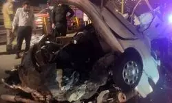 مرگ هولناک دختر و پسر تهرانی در تصادف+ عکس