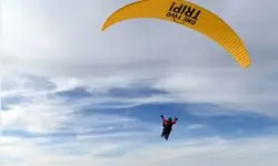 چترباز بخت برگشته در هوا یخ زد!