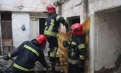 مهار آتش‌سوزی ۳ منزل مسکونی