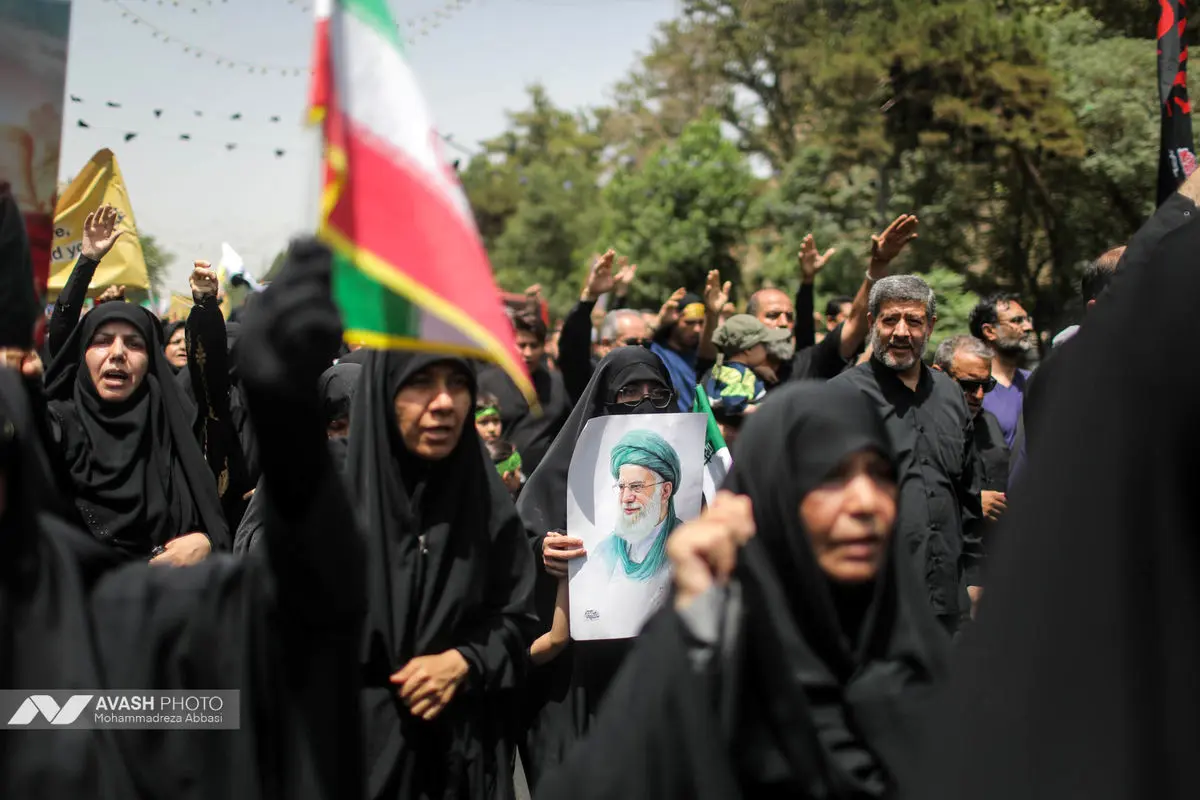 دسته عزاداری مردمی دانشجویی ظهر تاسوعا در تهران