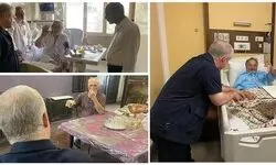 مدیرعامل مؤسسه هنرمندان پیشکسوت از سه هنرمند عیادت کرد + عکس 
