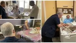مدیرعامل مؤسسه هنرمندان پیشکسوت از سه هنرمند عیادت کرد + عکس 