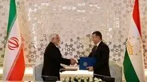امضای ۴ سند همکاری بین ایران و تاجیکستان در حضور مقامات عالی‌رتبه