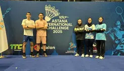 حضور تیم‌ملی بدمینتون ایران در چلنج بین‌المللی آستانه ۲۰۲۵