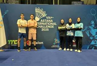 حضور تیم‌ملی بدمینتون ایران در چلنج بین‌المللی آستانه ۲۰۲۵