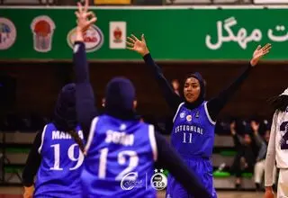 انجام بازی دوم فینال لیگ برتر بسکتبال بانوان در تهران