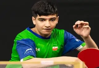 نابغه ایرانی رتبه دوم تنیس روی میز دنیا را به خود اختصاص داد